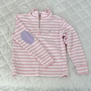 The Beaufort Bonnet Company Pink and White Striped Sweater